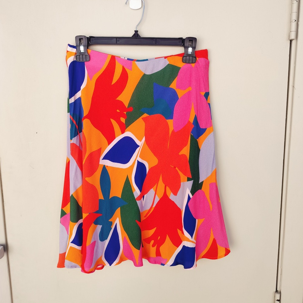 Anthropologie Sisters Gulassa Skirt‎ Floral Print Multicolor Mini Small Petite
